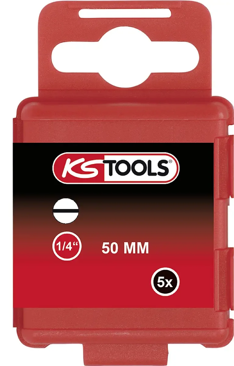KS Tools 911.2753 911.2753 Schlitz-Bit Antrieb: 1/4 (6.3 mm) Abtrieb: Schlitz 4.5 mm 50.0 mm de KS Tools – image du produit