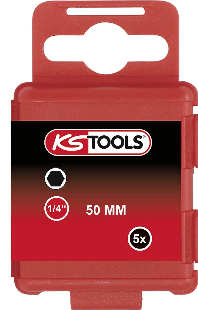 KS Tools 911.2825 911.2825 Sechskant-Bit Antrieb: 1/4 (6.3 mm) Abtrieb: Sechskant 7 mm 50 mm von KS Tools – Produktbild