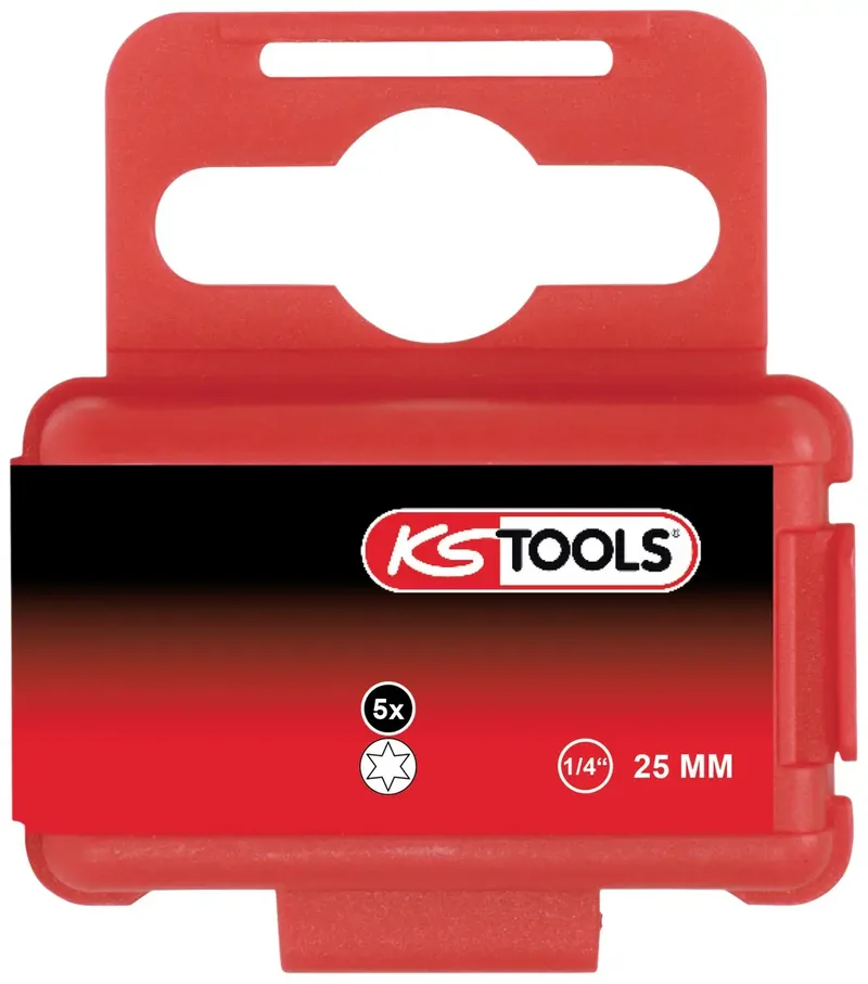 KS Tools 911.3500 911.3500 TX-Bit Antrieb: 1/4 (6.3 mm) Abtrieb: TX TX 40 25 mm by KS Tools – product image 1 of 2