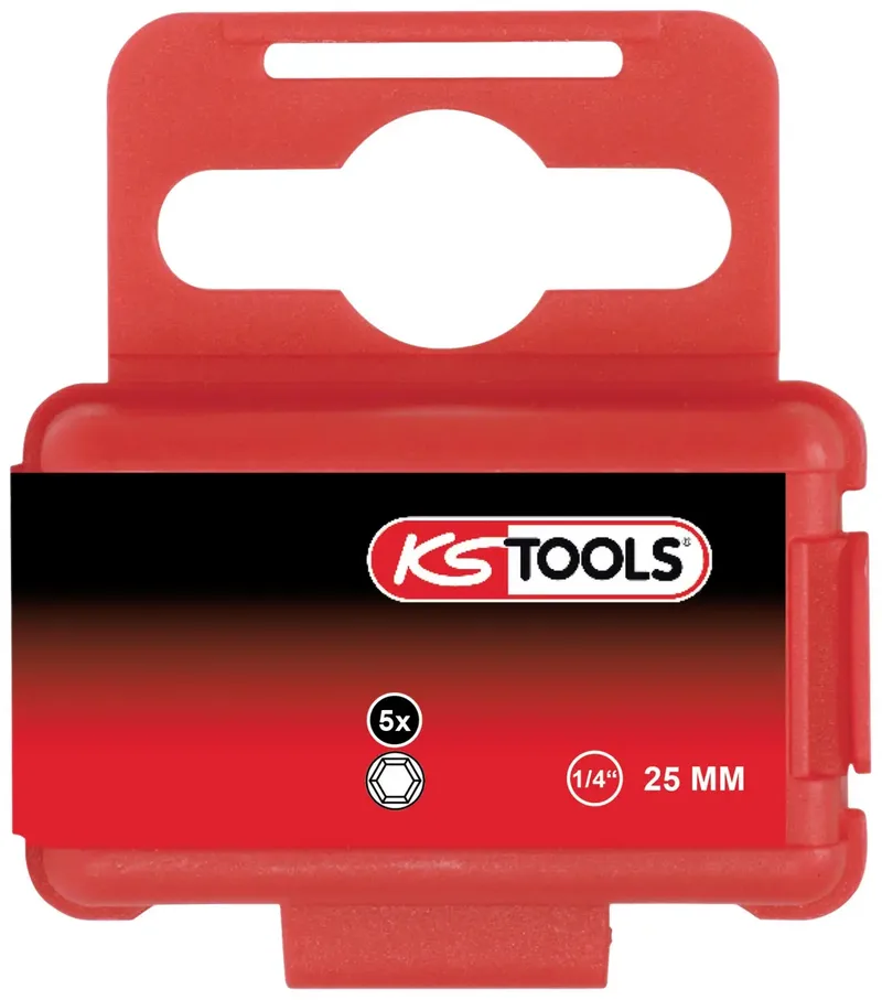 KS Tools 911.3725 911.3725 Sechskant-Bit Antrieb: 1/4 (6.3 mm) Abtrieb: Sechskant 1/4 25 mm de KS Tools – image du produit 1 sur 2
