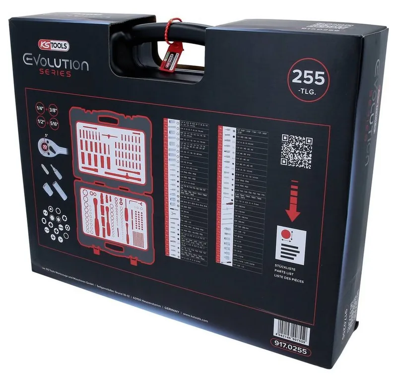 KS Tools 917.0255 917.0255 Dopsleutelset 1/4, 3/8, 1/2 de KS Tools, Kleurloos – image du produit 5 sur 5
