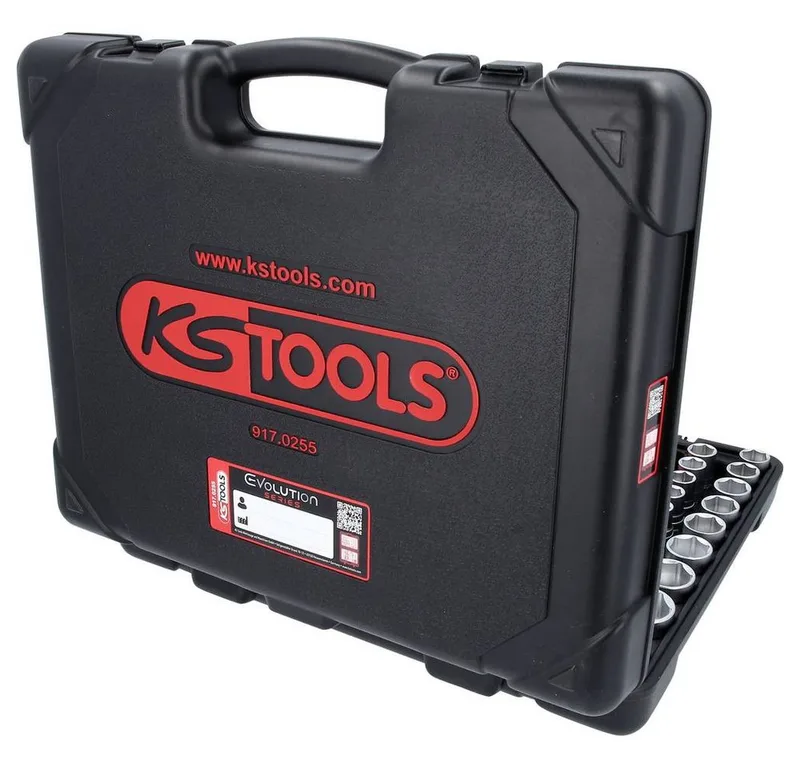 KS Tools 917.0255 917.0255 Dopsleutelset 1/4, 3/8, 1/2 de KS Tools, Kleurloos – image du produit 3 sur 5
