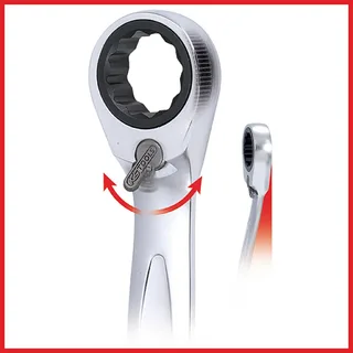 KS Tools 918.3072 9183072 Doppel-Ringschlüssel Schlüsselweite (Metrisch) 11 mm Schlüsselweite (Zoll) 1/4 by KS Tools – product image 2 of 2