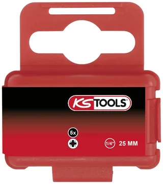 KS Tools 918.3211 918.3211 Kreuzschlitz-Bit Antrieb: 1/4 (6.3 mm) Abtrieb: Kreuzschlitz Pozidriv PZ 2 25.0 mm de KS Tools – image du produit 2 sur 2
