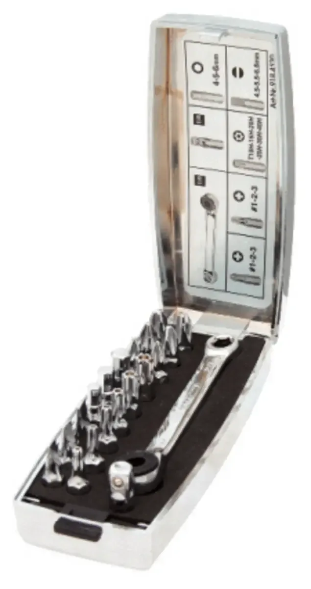 KS Tools 9184520 918.4520 Bit-Set Außen-Sechskant inkl. Ratsche von KS Tools – Produktbild