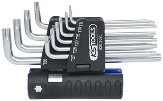 KS Tools 920.2520 TX Haakse schroevendraaierset T 8, T 10, T 15, T 20, T 25, T 27, T 30, T 40, T 45, T 50 10-delig de KS Tools – image du produit 1 sur 2