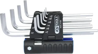 KS Tools 9202150 Inbus Haakse schroevendraaierset 1/16 inch, 5/64 inch, 3/32 inch, 1/8 inch, 5/32 inch, 3/16 inch, 7/32 inch, 1/4 inch, 5/16 inch, 3/8 inch de KS Tools – image du produit 1 sur 2