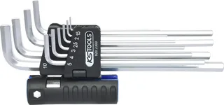 KS Tools 9202300 Inbus Haakse schroevendraaierset 1.5 mm, 2 mm, 2.5 mm, 5 mm, 6 mm, 7 mm, 8 mm, 10 mm 10-delig de KS Tools – image du produit 1 sur 2
