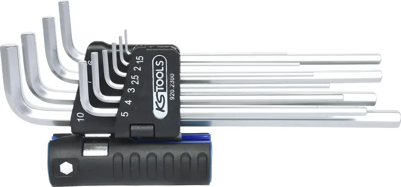 KS Tools 9202300 Inbus Haakse schroevendraaierset 1.5 mm, 2 mm, 2.5 mm, 5 mm, 6 mm, 7 mm, 8 mm, 10 mm 10-delig de KS Tools – image du produit 1 sur 2