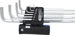 KS Tools 9202450 Inbus Haakse schroevendraaierset 5/64 inch, 3/32 inch, 1/8 inch, 5/32 inch, 3/16 inch, 1/4 inch, 5/16 inch, 3/8 inch, 1/2 inch, 9/16 inch von KS Tools – Produktbild 1 von 2