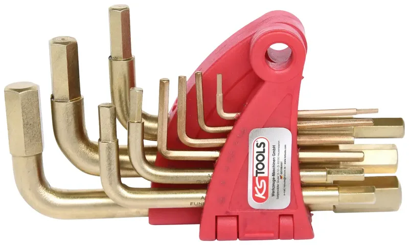 KS Tools 9631513 Inbus Haakse schroevendraaierset 1.5 mm, 2 mm, 2.5 mm, 3 mm, 4 mm, 5 mm, 6 mm, 8 mm, 10 mm 9-delig by KS Tools – product image 1 of 2