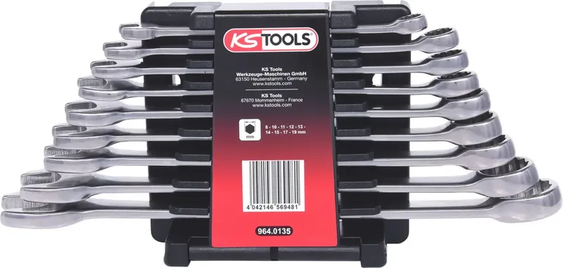 KS Tools 964.0135 Ring-Maulschlüssel-Satz Schlüsselweite (Metrisch) 8 - 53 mm by KS Tools – product image