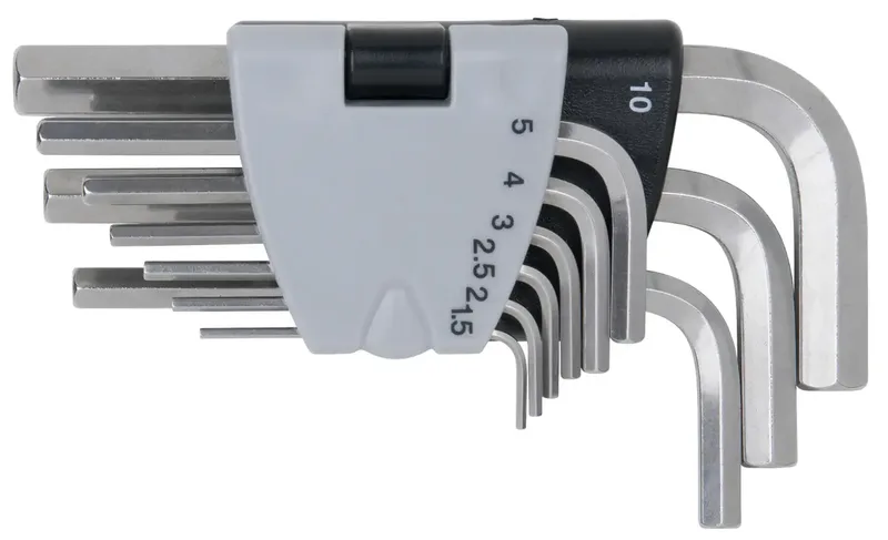 KS Tools 9640320 Inbus Haakse schroevendraaierset 1.5 mm, 2 mm, 2.5 mm, 3 mm, 4 mm, 5 mm, 6 mm, 8 mm, 10 mm 6 mm, 10 mm, 8 mm, 1.5 mm, 2.5 mm, 3 mm, 5 mm, 4 de KS Tools – image du produit