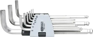 KS Tools 9640420 Inbus Haakse schroevendraaierset 1.5 mm, 2 mm, 2.5 mm, 3 mm, 4 mm, 5 mm, 6 mm, 8 mm, 10 mm 9-delig by KS Tools – product image 1 of 2