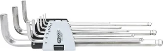 EDELSTAHL Innen6kant-Winkelstiftschlüssel-Satz XL, 9-teilig von KS Tools – Produktbild 1 von 2