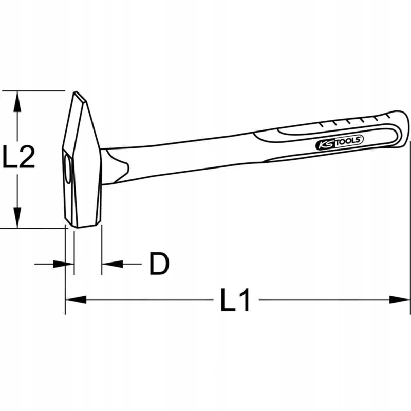 Metselhamer 200g Glasvezelsteel by KS Tools – product image