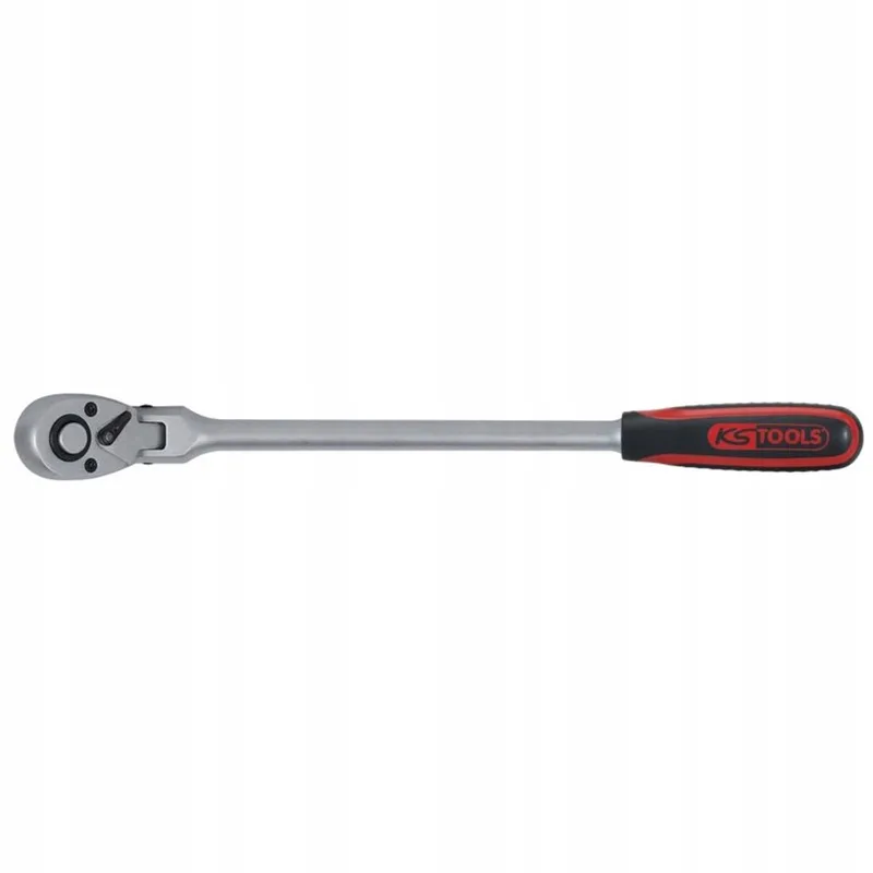 Ratel met Aansluiting - 45 Tanden - Ergonomische Handgreep von KS Tools, Mat Satijn, Chroom Vanadium – Produktbild
