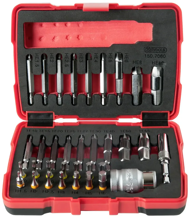 Schraubendreher-Set 34teilig 1/4 (6.3 mm) van KS Tools – productafbeelding