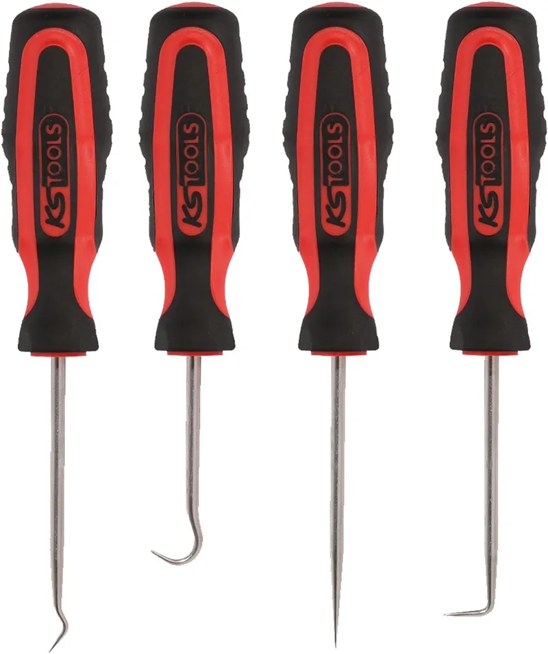 Hakenwerkzeug-Satz, 4-teilig von KS Tools, Rot – Produktbild