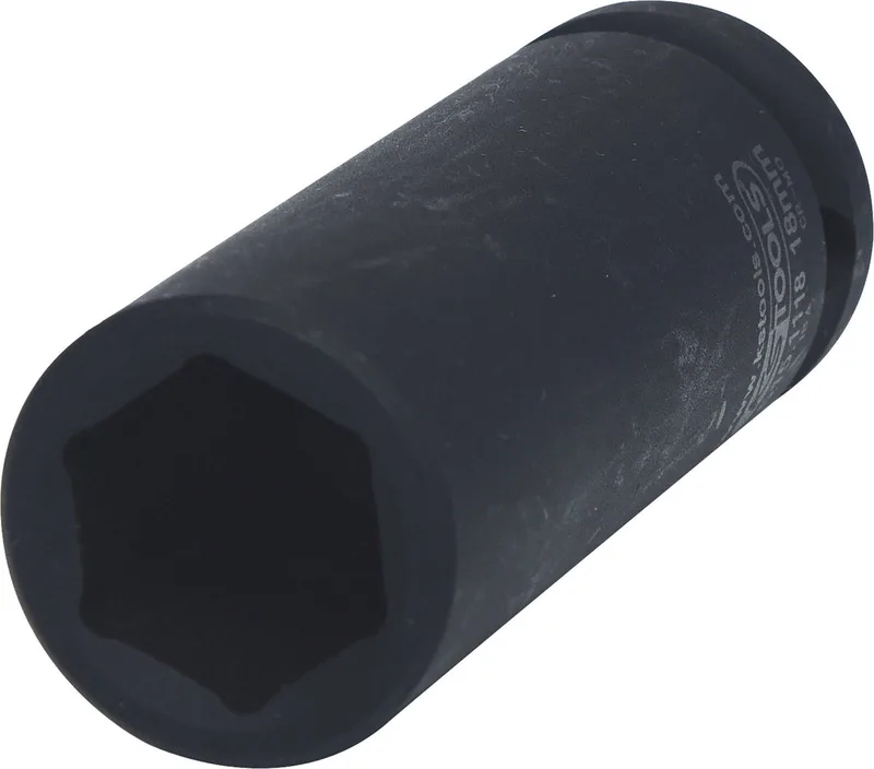Serie - Lang 6-Kant Dopsleutel - 18mm - 1/2" by KS Tools, Black – product image