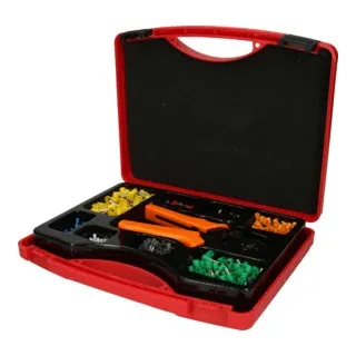 Sortiment Drahtendhülse mit Crimpzange, 0,25 mm² - 6,0 mm², 1001-tlg. von KS Tools – Produktbild