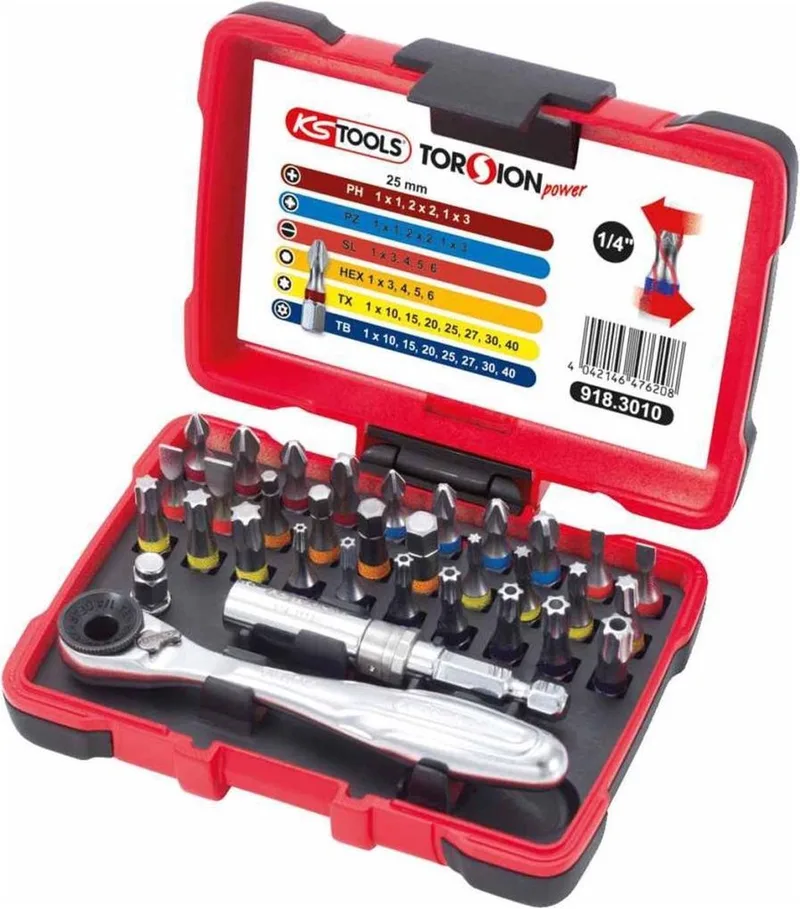 KS Tools 1/4" TORSIONpower Bit-Box, 32-tlg. von KS Tools – Produktbild