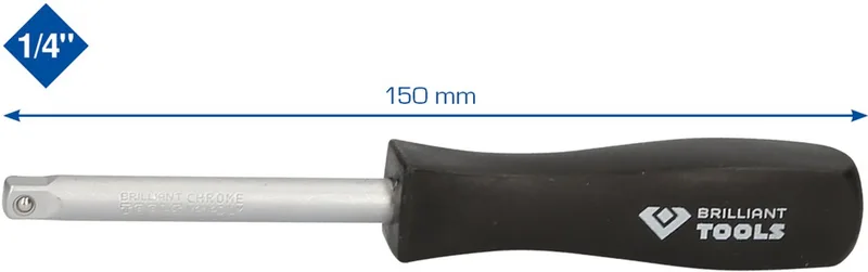 Vierkante Schroevendraaier Bit Ratel 150mm 1/4" by KS Tools – product image