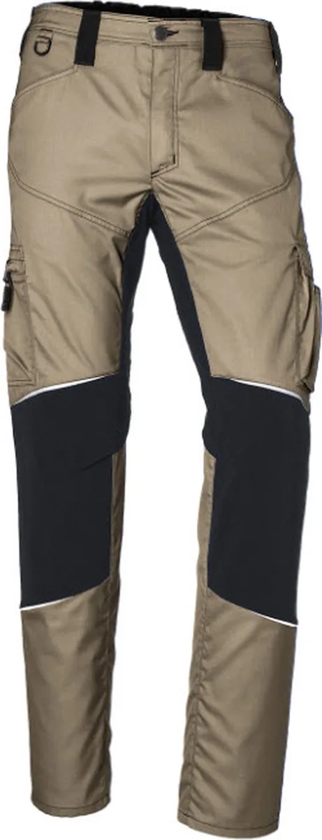 Activiq werkbroek met stretch 2850 - Khaki | Zwart de Kübler, Khaki, Noir, 44 – image du produit