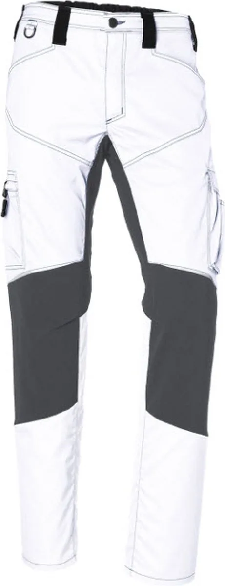 Activiq werkbroek met stretch 2850 - Wit | Grijs de Kübler, Blanc, Gris, 54 – image du produit