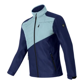 Hybrid Softshell Jacke dunkelblau/eisblau van Kübler, 3XL – productafbeelding