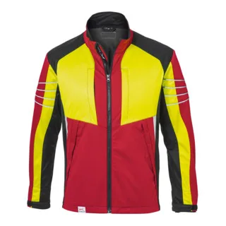 Jacke Ultrashell FOREST PRO rot/warngelb Form 1751 van Kübler, 3XL – productafbeelding