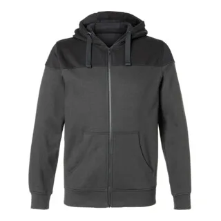 Kapuzen-Sweatjacke dunkelgrau/schwarz by Kübler, 3XL – product image