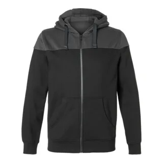 Kapuzen-Sweatjacke schwarz/dunkelgrau by Kübler, 3XL – product image