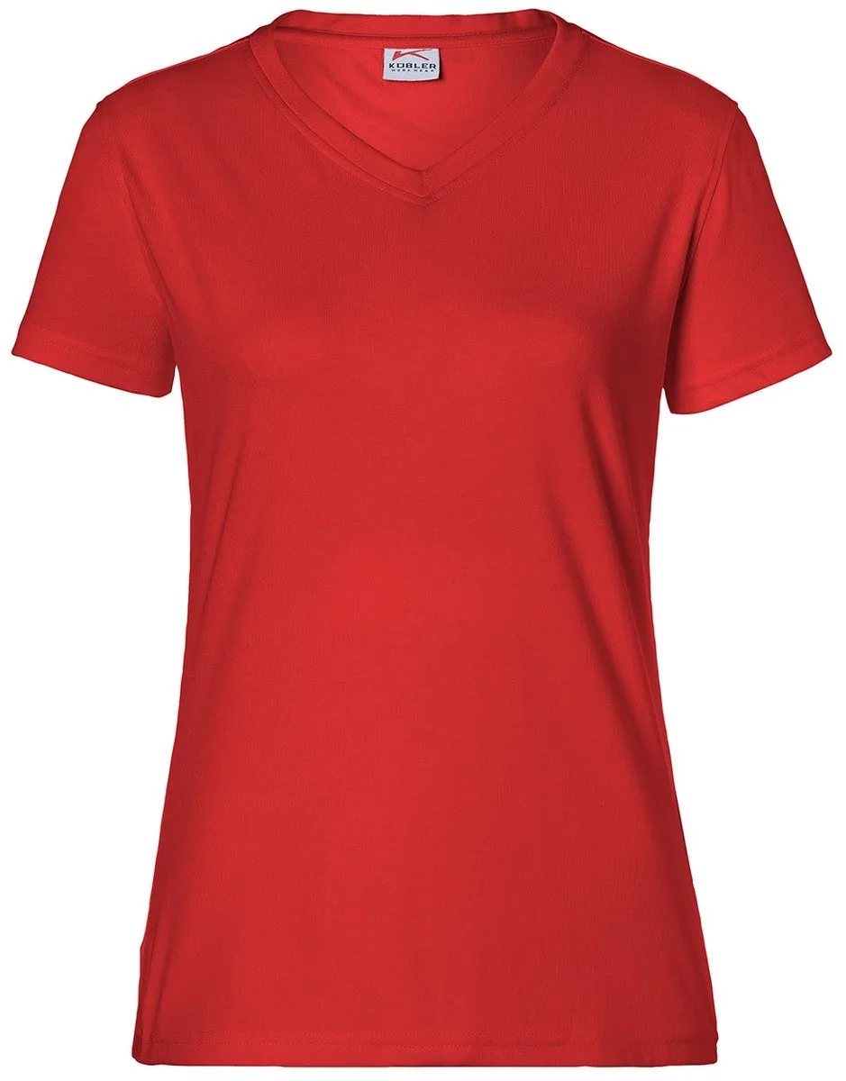KUBLER 50246238 Korte Mouw Werk T-shirt DAMES Middelrood - Krasvrij - Oeko Tex - 160 g/m² von Kübler, Rot – Produktbild
