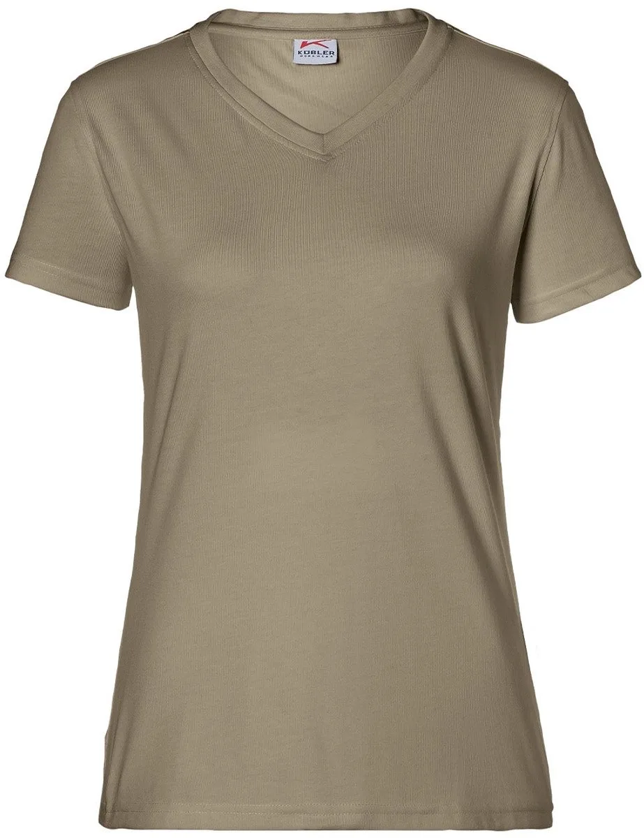 KÜBLER 50246238 Korte mouw Werk T-shirt DAMES Zandbruin - 160 g/m² - Krasvrij - OEKO TEX von Kübler, Beige – Produktbild