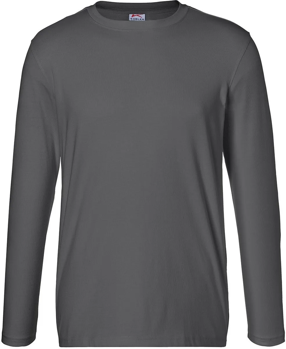 KUBLER 50256240 Lange mouw Werk T-shirt HEREN Antraciet - Krasvrij - OEKO TEX - 190 g/m² de Kübler, Gris – image du produit