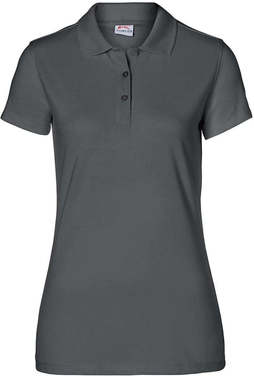 KUBLER 50266239 Korte Mouw Werkpolo DAMES Antraciet - Oeko Tex - 200 g/m² by Kübler, Grey – product image