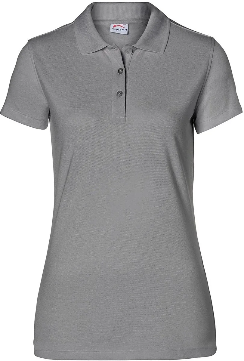 KUBLER 50266239 Korte mouw Werkpolo DAMES Middengrijs - Oeko Tex - 200 g/m² de Kübler, Gris – image du produit