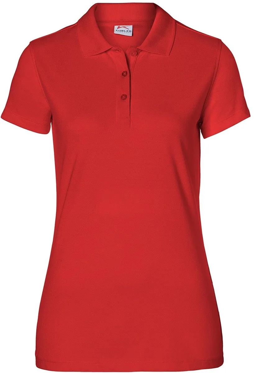 KÜBLER 50266239 Korte mouw Werkpolo DAMES Middenrood - Oeko Tex - 200 g/m² de Kübler, Rouge – image du produit