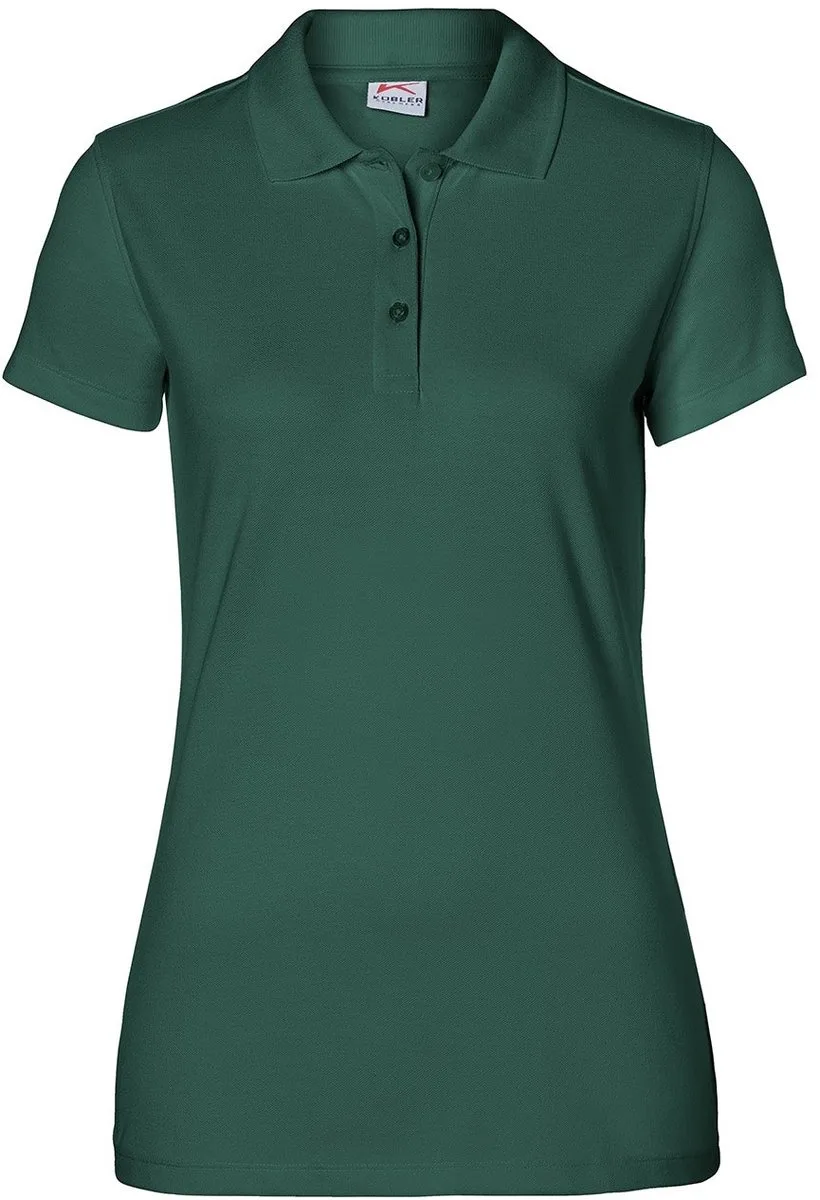 KÜBLER 50266239 Korte mouw Werkpolo DAMES Mosgroen - Oeko Tex - 200 g/m² de Kübler, Vert – image du produit