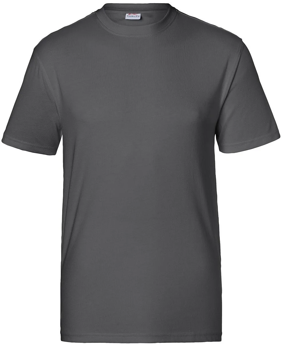 KÜBLER 51246238 Korte Mouw Werk T-shirt HEREN Antraciet - Krasvrij - OEKO TEX - 160 g/m² van Kübler, Grijs – productafbeelding