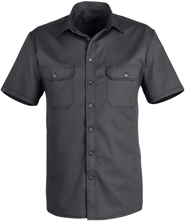 KÜBLER 75063333 Korte mouw Werkshirt HEREN Antraciet