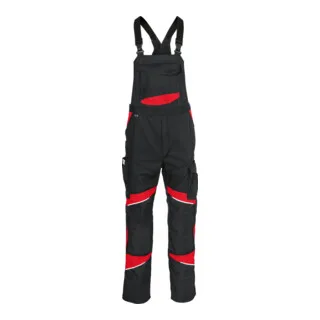 Latzhose ACTIVIQ cotton+ schwarz/mittelrot de Kübler, 48 – image du produit