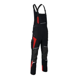 Latzhose BODYFORCE PSA 2 schwarz/mittelrot Form 3125 by Kübler, 98 – product image