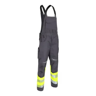 Latzhose REFLECTIQ Klasse 1 warngelb/anthrazit von Kübler, 48 – Produktbild