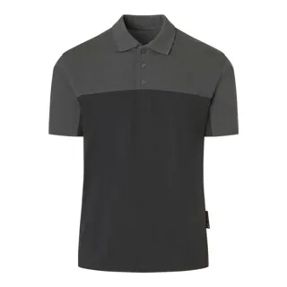 Polo Shirt schwarz/dunkelgrau de Kübler, XL – image du produit