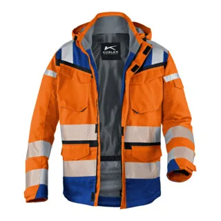 PSA Reflectiq Jacke 1307 warnorange/kbl.blau von Kübler, 3XL – Produktbild