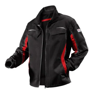 Pulsschlag Jacke 1324 schwarz/mittelrot van Kübler, 50 – productafbeelding