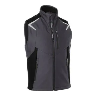 Softshell Weste BODYFORCE anthrazit/schwarz Form 7125 von Kübler, L – Produktbild