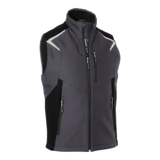 Softshell Weste BODYFORCE anthrazit/schwarz Form 7125 van Kübler, XL – productafbeelding